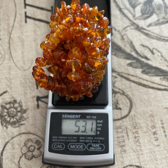 Genuine natural unheated Baltic honey amber long heavy necklace - Picture 7 of 13